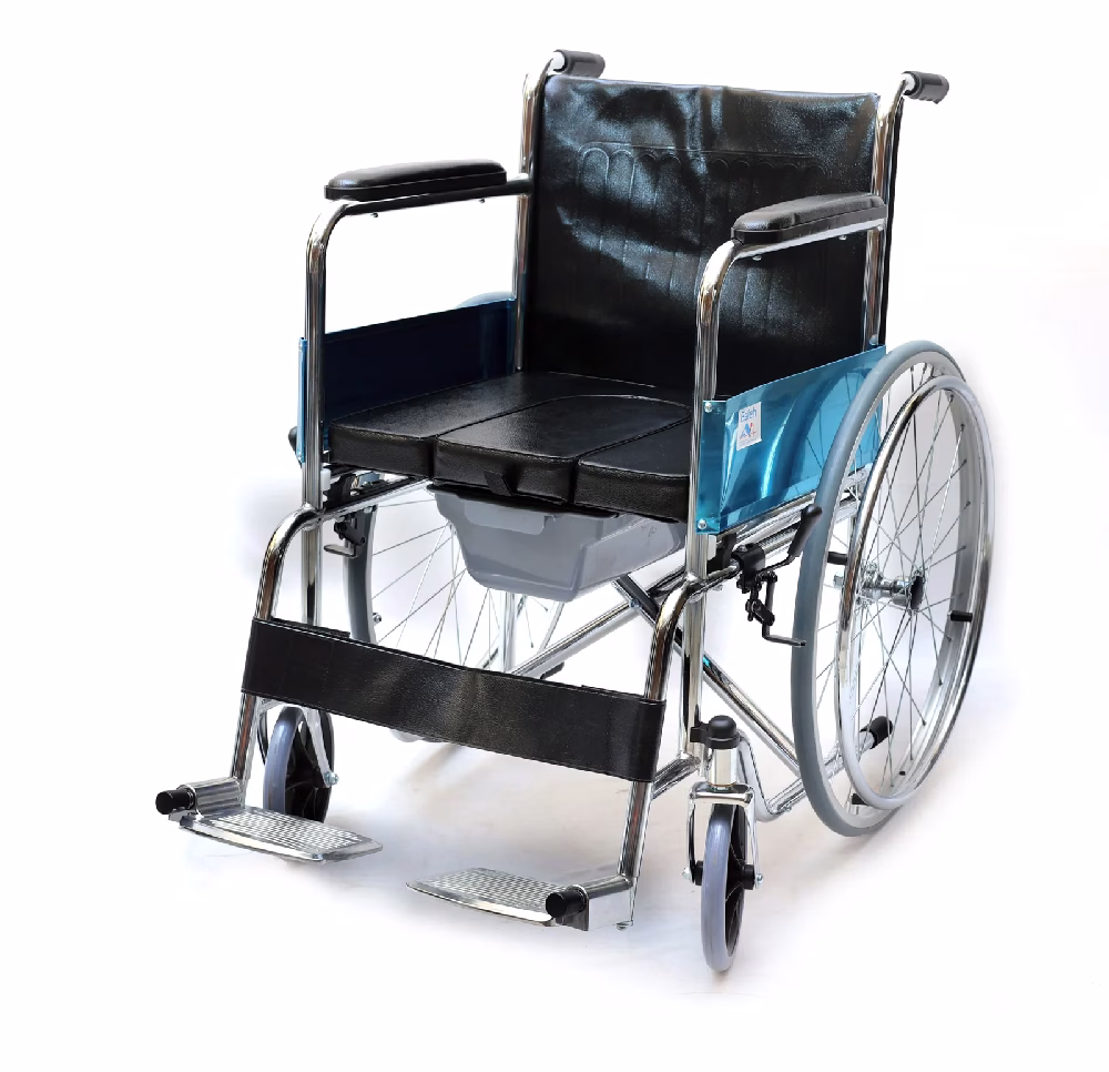 Esleh 608 (24-Inch) Portable Commode Wheelchair