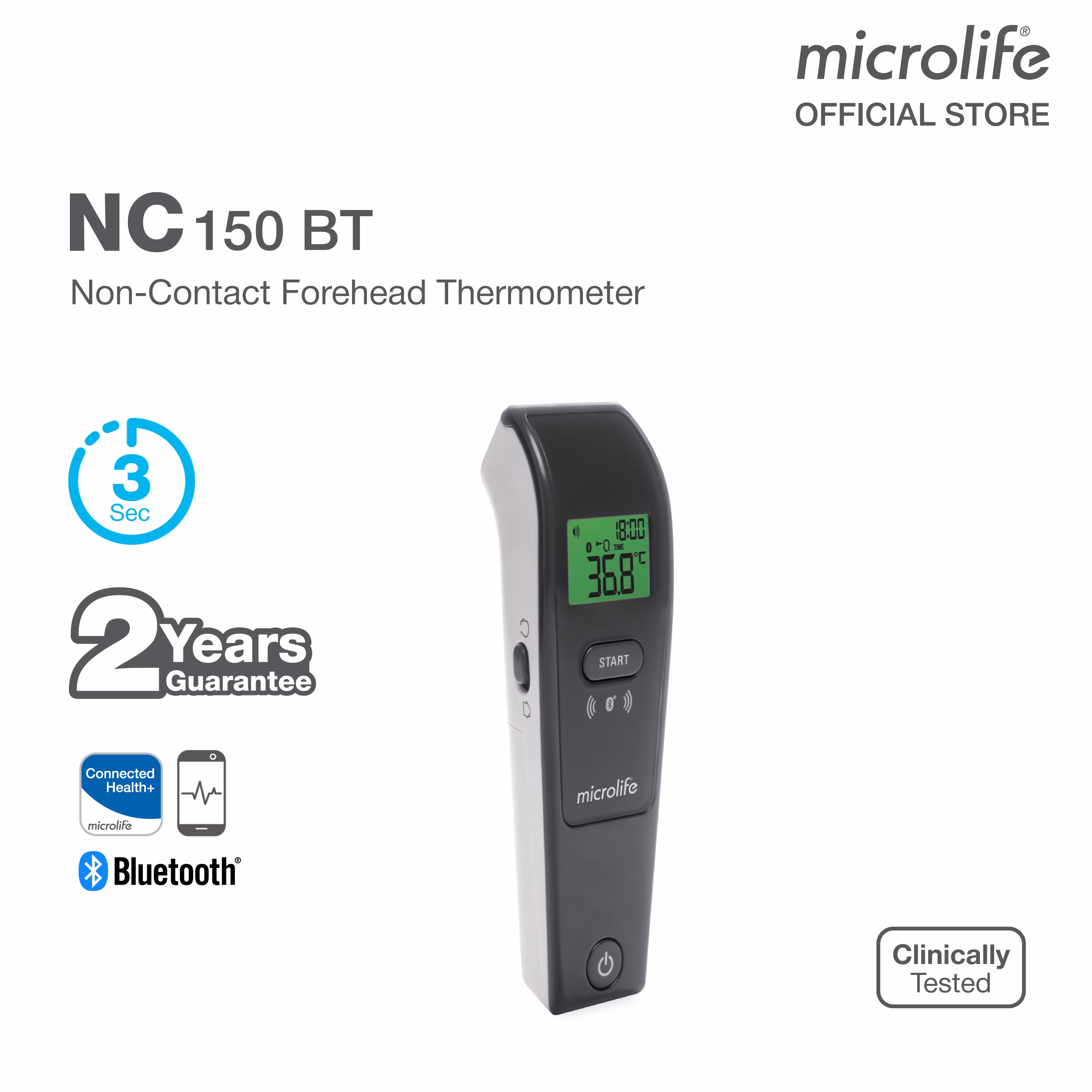 Microlife NC 150 BT Non-Contact Infrared Thermometer