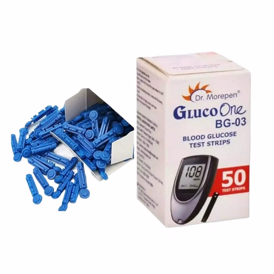 Dr. Morepen BG-03 GlucoOne Blood Glucose Test Strips – 50 Pack