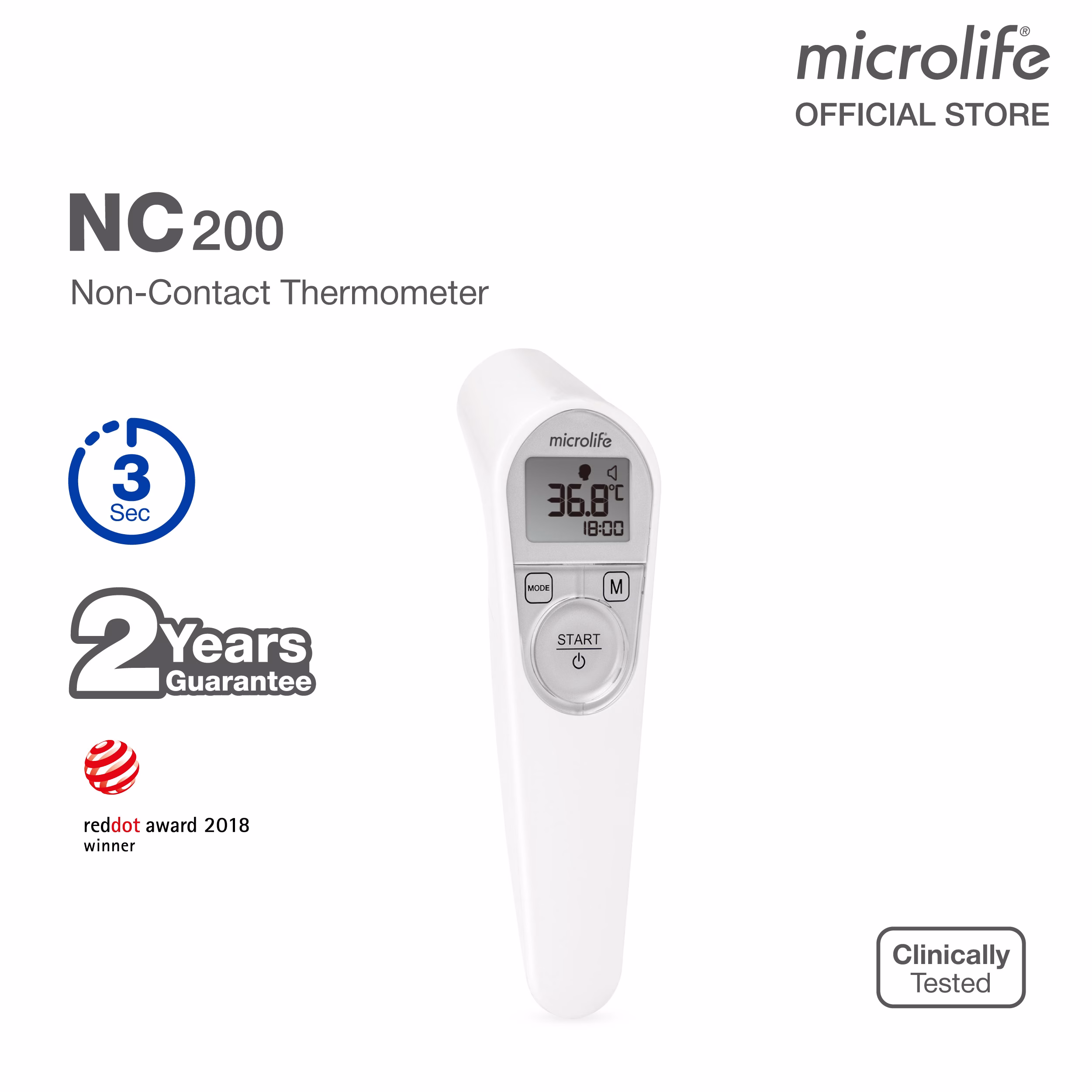 Microlife NC 200 Non-Contact Digital Thermometer