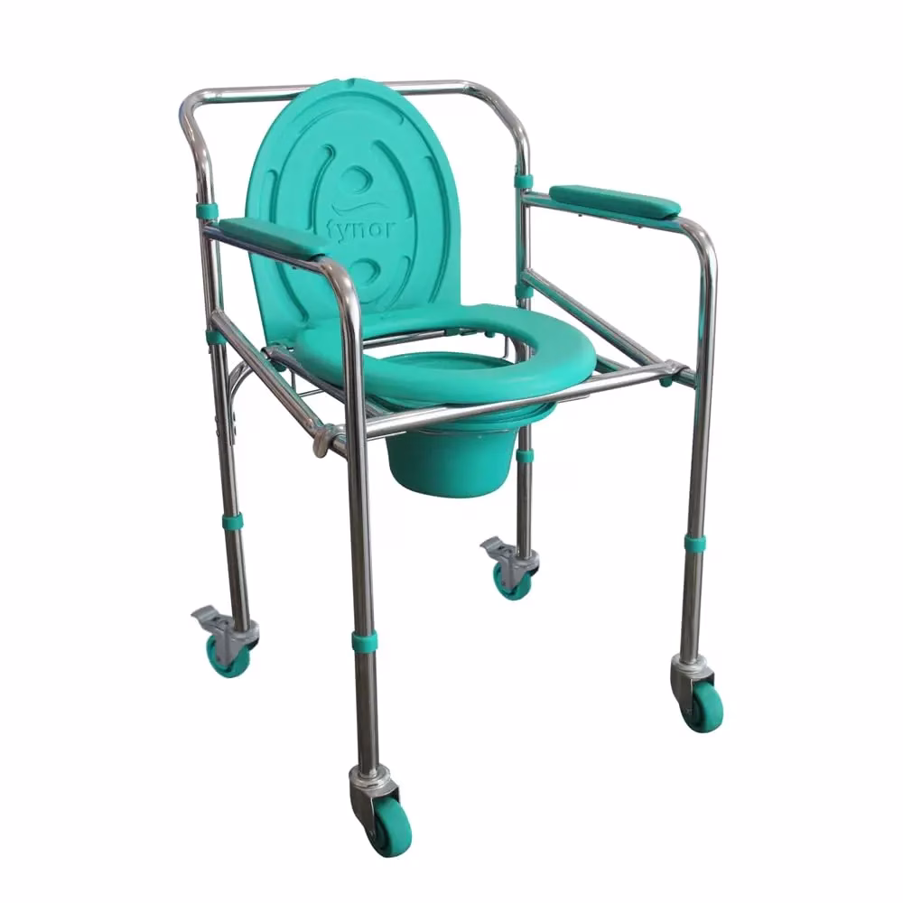 Tynor Commode Chair With Wheels