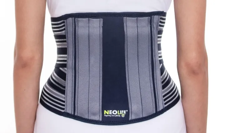 NEOLIFE Lumbar Sacral Support Contoured Belt with 4 Aluminum Splints