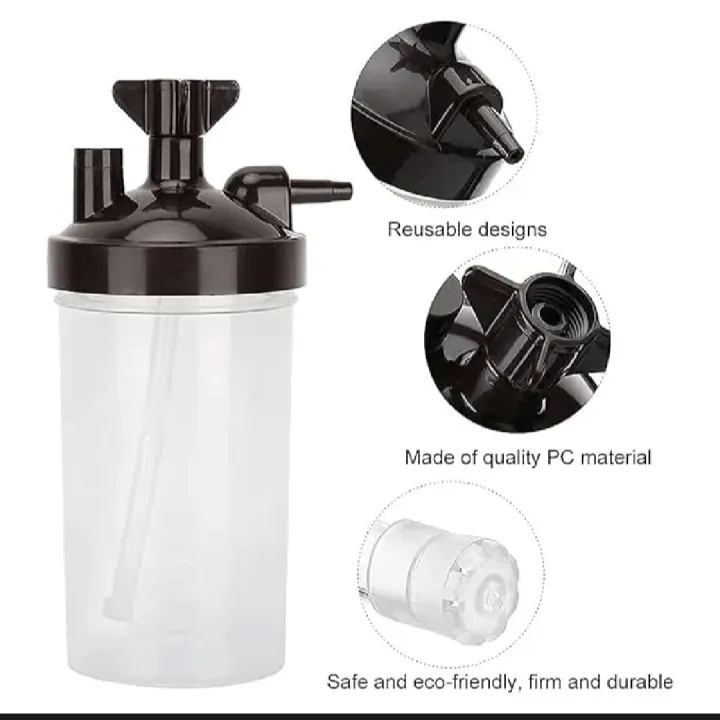 Humidifier Bottle with Connector for Oxygen Concentrator