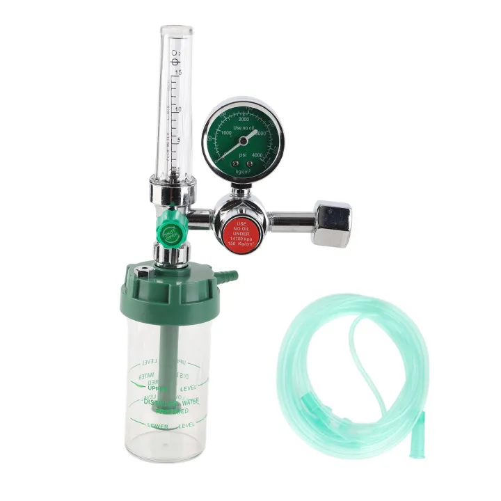 0–100 MPa Air Flow Regulator Professional Oxygen Gas Pressure Reducer Gauge Meter